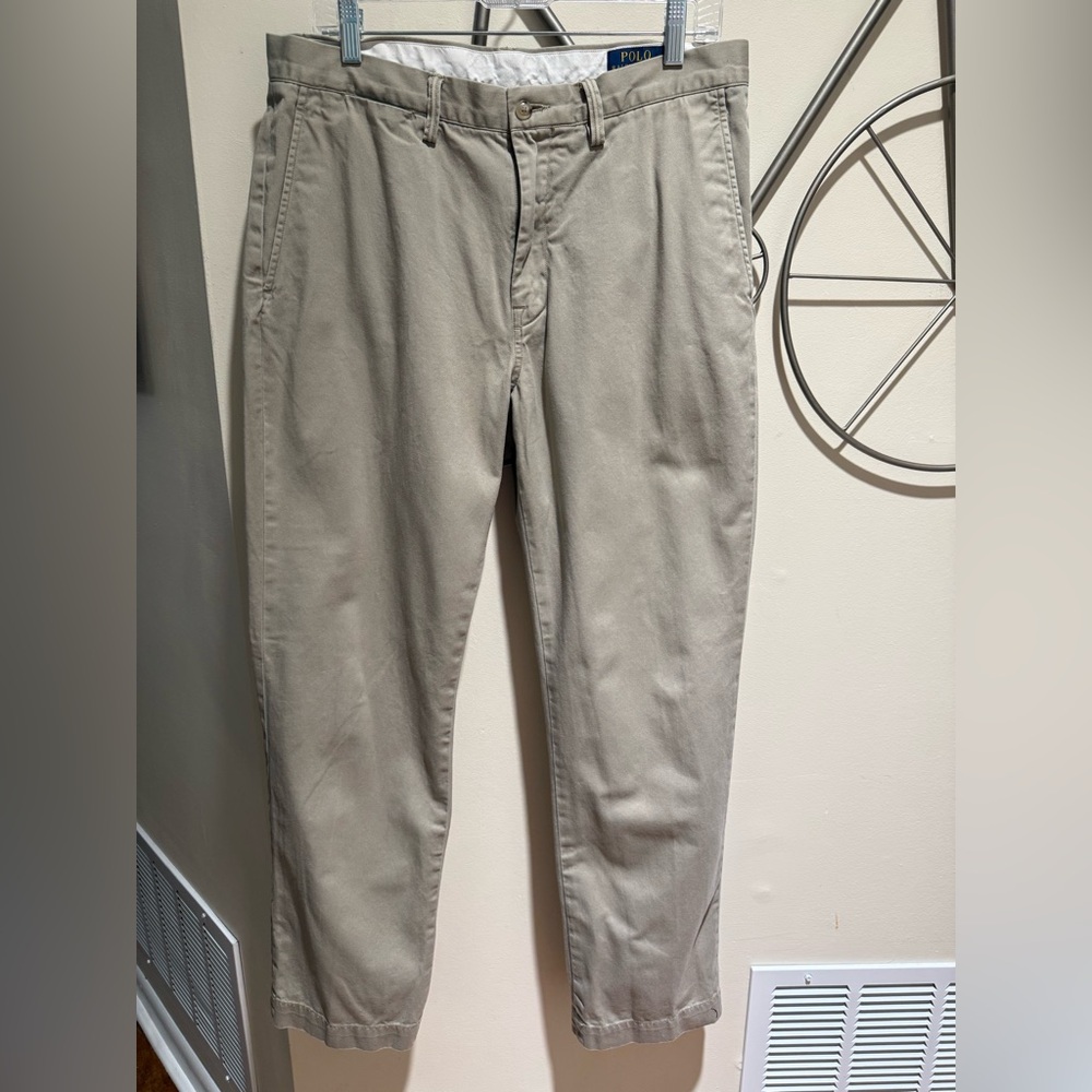 Ralph Lauren Men's Tan Chinos, Classic Fit, 32/33
